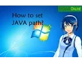 How to set Java Path