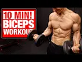 10 Min Home Biceps Workout SETS AND REPS INCLUDED