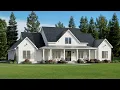Best Selling Modern Farmhouse Plan 4354-00039 Perfect Family Home with 4 Beds 3 5 Baths
