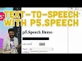 10 3 Text-to-Speech with p5 Speech - Programming with Text