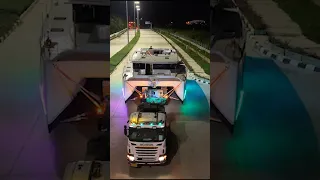 My yacht being trucked down a Thai highway #yacht #transport