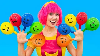 Anak-anak Bermain dengan Balon Warna-warni | Lagu Anak Terbaik dengan Balon | Alex dan Nastya