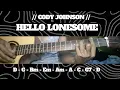 HELLO LONESOME // CODY JOHNSON // SIMPLE EASY INTRO TUTORIAL GUITAR CHORDS