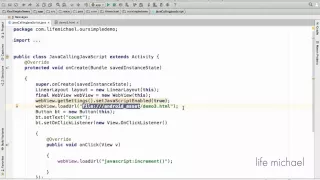 Code in Java Calling Code in JavaScript in Android Application
