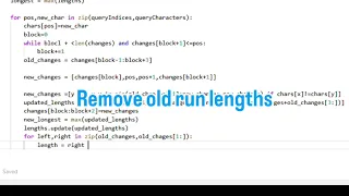 Leetcode Problem 2213 Longest Substring of One Repeating Character Python