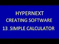 13 HyperNext Creating a simple calculator Full project for download in description