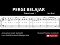 Download Lagu not balok pergi belajar - tutorial piano tingkat 1 - notasi lagu oh ibu dan ayah
