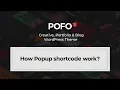 POFO WordPress Theme - How popup shortcode work