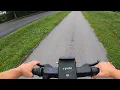 Driving Ryde rent electric scooter