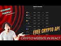 Build a Cryptocurrency Dashboard with React Fetching API Data for Real-Time Updates