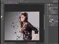 Girl Looking Down Pixel Explosion Effect - Photoshop Tutorial