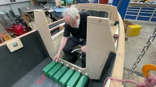 Transfering water from jerrycan to bottle with no spilling even in stormy weather.