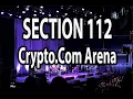 100 Level Crypto com Arena Concert Section 112 Lower Level View From Your Seat