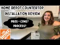 Home Depot Countertop Installation Review Is it worth it Quartz Countertop Kitchen Remodel