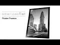 Americanflat 18x24 Poster Frame in Black - Composite Wood with Polished Plexiglass