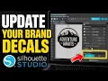 How to update your brand decals using Silhouette Studio settings - Detailed Guide