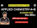 Applied Chemistry-A B answer key polytechnic 1st semester sbte bihar 1st semester H2O STUDY