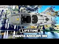 FIRST LOOK Lifetime Manta angler 100 fishing kayak BRAND NEW