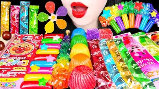 ASMR RAINBOW DESSERTS KOHAKUTO SNACK JELLY 알록달록 무지개 디저트, 바람개비 구슬캔디, 레인보우 젤리 먹방 EATING SOUNDS MUKBANG