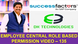 135 How to configure Security Role-Based Permissions RBP Success Factors DK TECHNOLOGIES