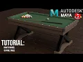 Step by Step How to Model a 3D Pool Table in AutoDesk Maya