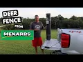 Installing TALL Deer Fence from Menards