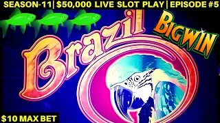 Download Brazil Slot Machine $10 Max Bet Bonuses \u0026 Big Wins - Great Session | SEASON-11 | EPISODE #5 MP3