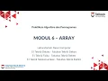 Tutorial Modul 6 Array