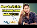 how delete records from sql table