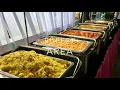 Catering Services buffet set up Menu plating