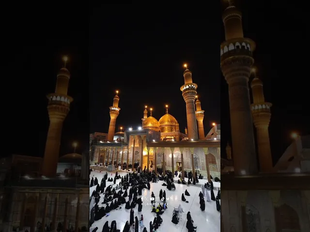 قوافل الندى ترخي حكاياها على جمال القباب وملكوت المنائر الكاظمية .