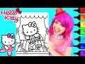 Coloring Hello Kitty Ballerina Dancer Coloring Page Prismacolor Markers KiMMi THE CLOWN