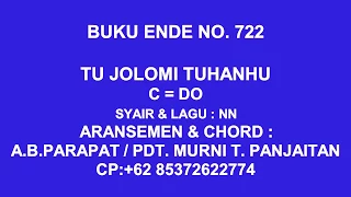 buku ende no 722 tu jolomi tuhanhu dengan chord 