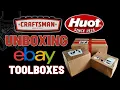 Unboxing ebay Tool box Haul Featuring Two Vintage Heritage Craftsman boxes and one Huot box