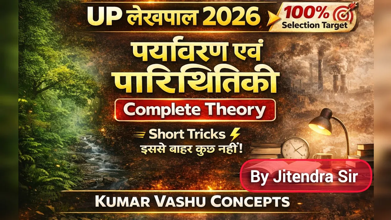 UP Lekhpal 2026 🔥 पर्यावरण एवं पारिस्थितिकी Complete | Theory + Tricks | इससे बाहर कुछ नहीं 😱