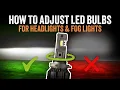 How to Adjust LED Headlight Fog Light Bulbs GTR Ultra 3 Beam Pattern Guide
