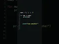 else block in a for loop