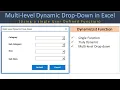 Multi-Level Drop-Down with a Single Custom Function in Excel and VBA