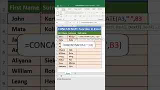 How to Use CONCATENATE Function In Excel