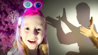 Download Nastya plays with shadow puppets and glowing toys MP3