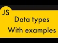 2 - JavaScript Getting started Basic Data Types Dynamic typing