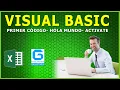 First Visual Basic Code Hello World Activate