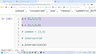 Python Tutorial Day 13 Python Set DataType Join Intersection all important Methods Code