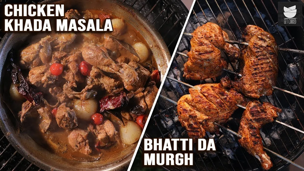 Bhatti Da Murgh   Chicken Khada Masala   Chicken Platter   New Year Platter By Varun   Get Curried