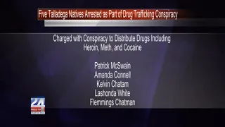 Five Talladega Natives Arrested in Drug Trafficking Conspiracy