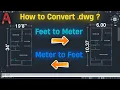 How to Quickly convert Meters to Feet in AutoCAD Easy Process