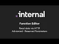 Function Editor Read data via HTTP Part 2