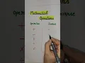Mathematical Operations