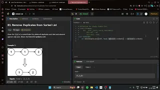 Ep 28 Solve LeetCode 83 - Remove Duplicates from Sorted List No Talk Just Code in Python