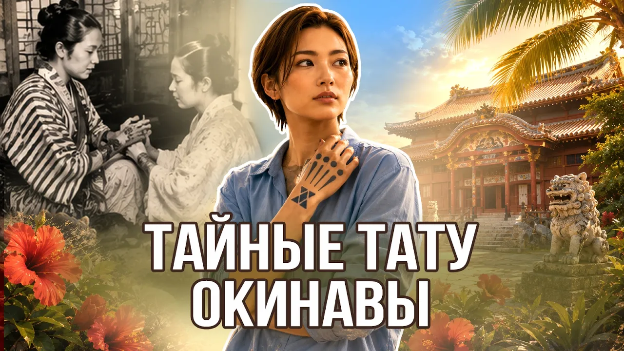 🌺Запретные ТАТУ окинавских женщин • Рисуем хадзичи сами: video thumbnail